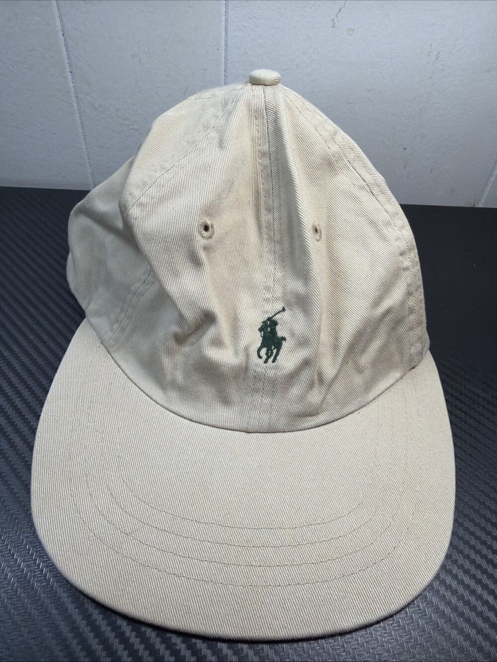 Vintage Polo Ralph Lauren Hat Cap Beige One Size R2